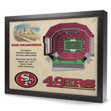 49ers StadiumView Wall Art 3-D Replica Stadium