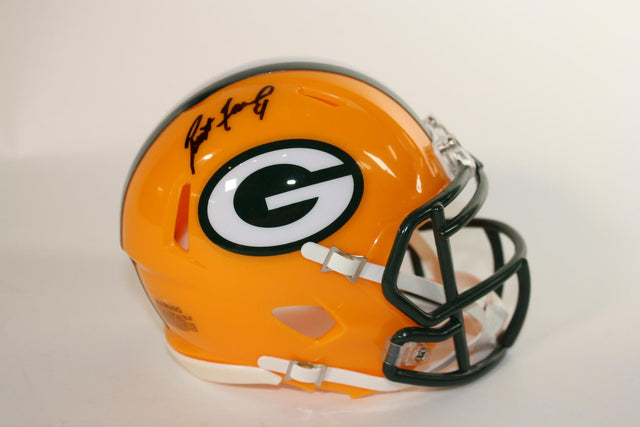 Brett Favre Autographed Packers Mini Helmet – Pro Football Hall of Fame