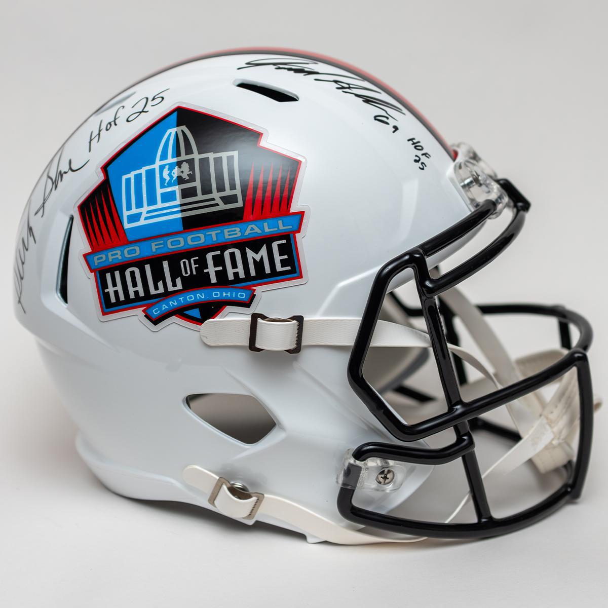 Class of 2025 Autographed Hall of Fame White Speed Replica Helmet – Pro Football Hall of Fame