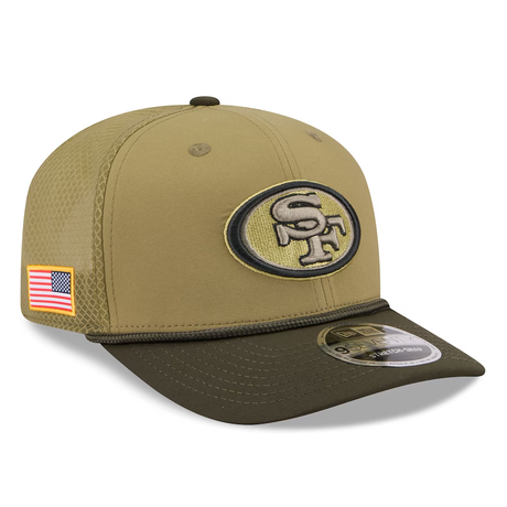 49ers 2025 New Era Men's 9SEVENTY Salute to Service Hat