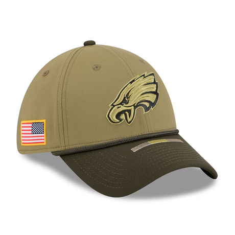 Eagles 2025 New Era Men's 39THIRTY Salute to Service Hat