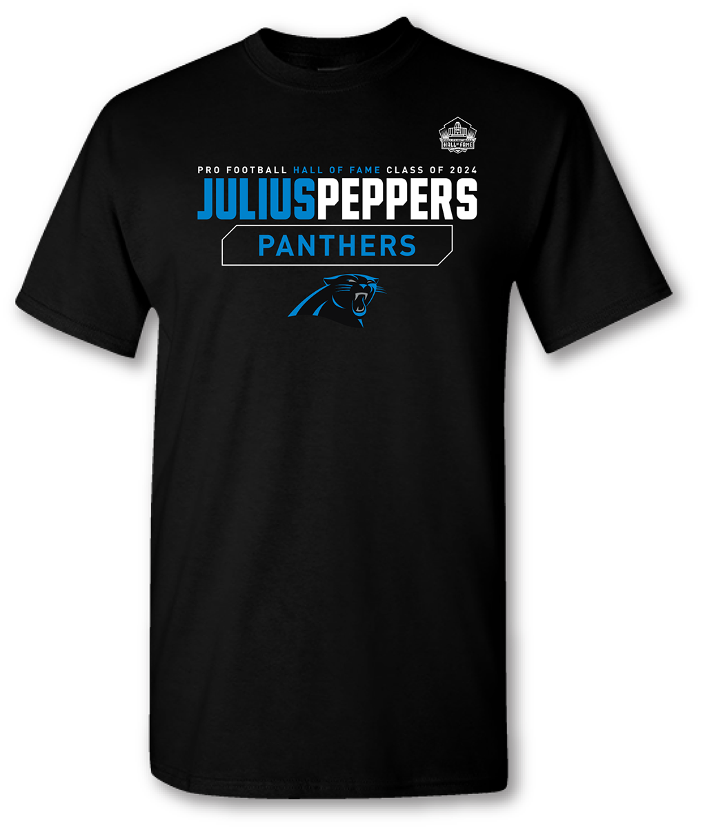 Julius Peppers Class of 2024 Stat TShirt Pro Football Hall of Fame