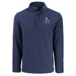 Hall of Fame Cutter and Buck Men's Navy Hunts Point Eco Fleece Snap Pullover