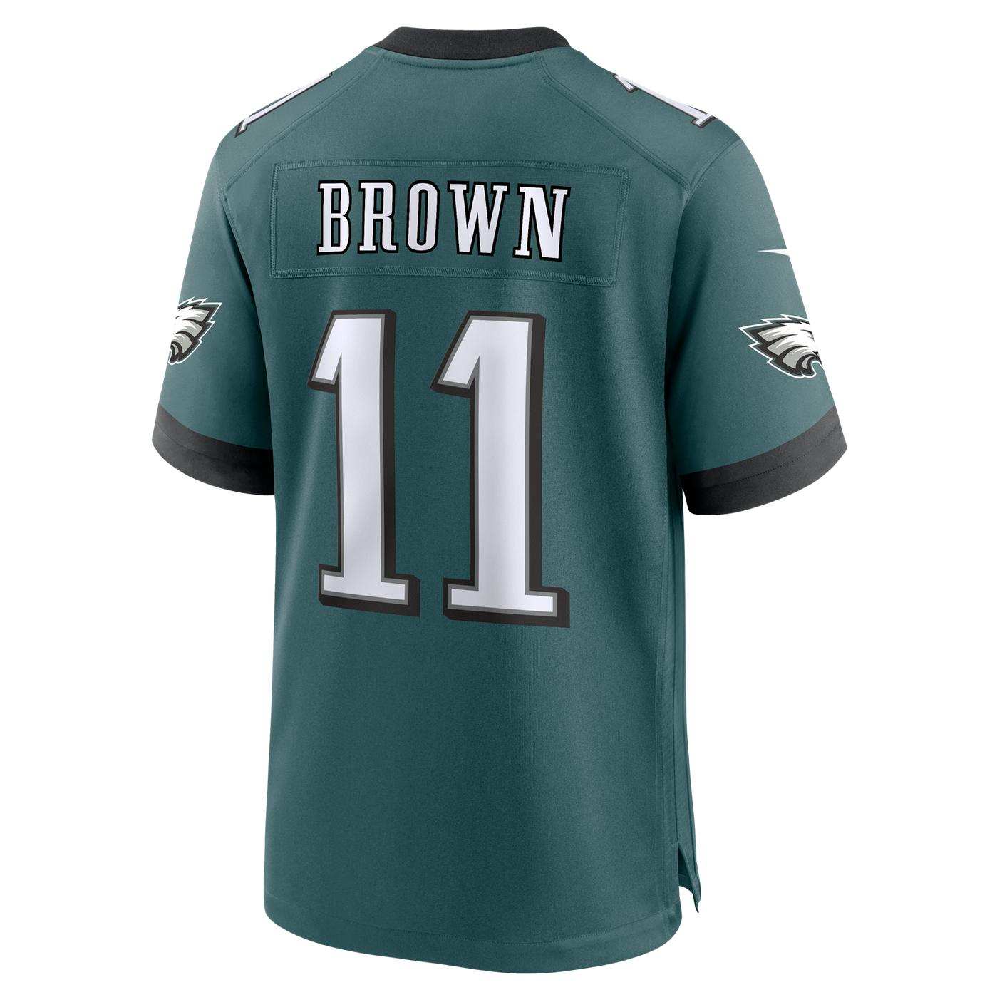 Eagles A.J. Brown Men's Green Nike Game Jersey