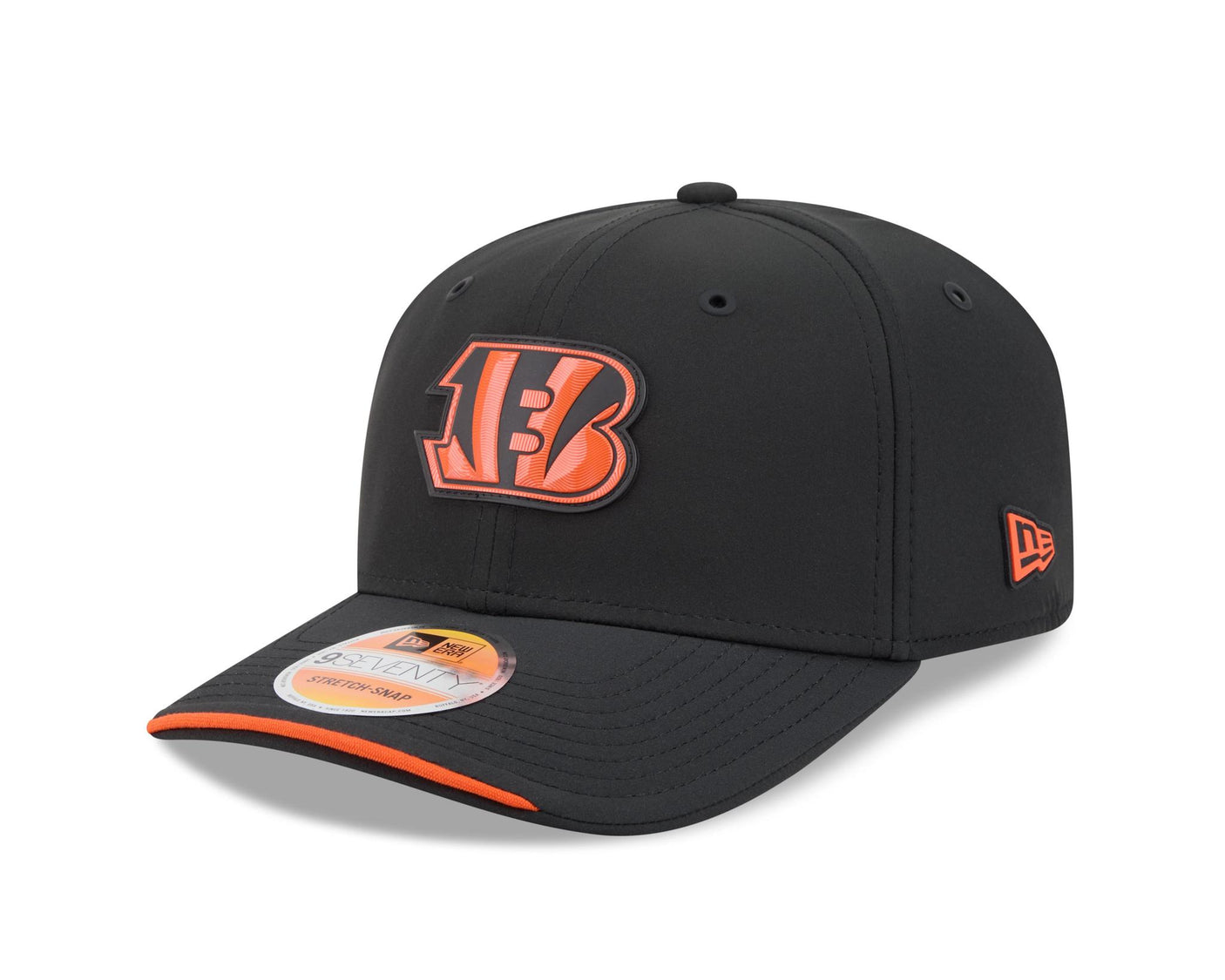 Bengals 2026 New Era Men's 9SEVENTY Stretch Snap Sideline Hat