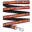 Chiefs Pets First Satin Dog Leash Pro Football Hall of Fame