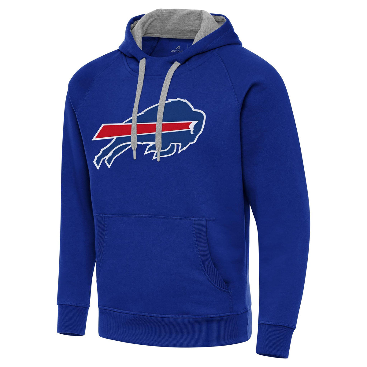 Bills Antigua Men's Royal Cloud Pullover Hoodie Pro Football Hall of Fame