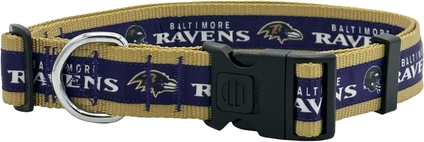 Ravens Pets First Satin Dog Collar Pro Football Hall of Fame
