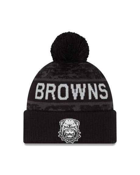 Browns 2026 New Era Men's Dawg Salute to Service Knit Pro Football Hall of Fame