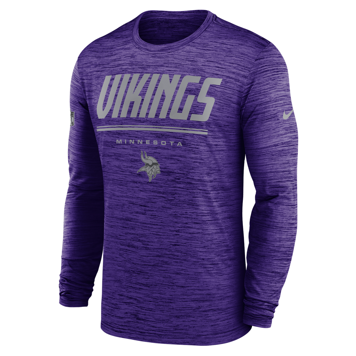 Vikings 2026 Nike Men's Team Issue Velocity Long Sleeve T-Shirt
