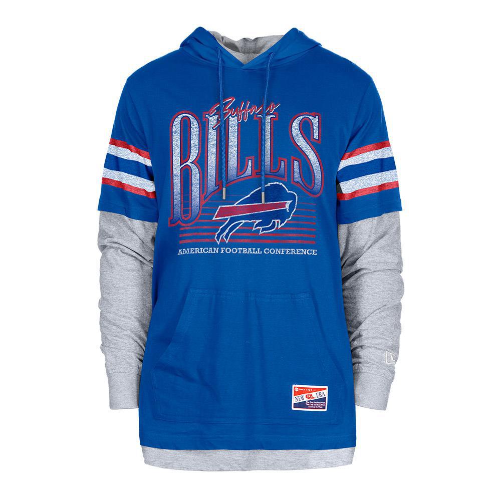 Bills 2024 New Era Men's Throwback Long Sleeve Sweatshirt