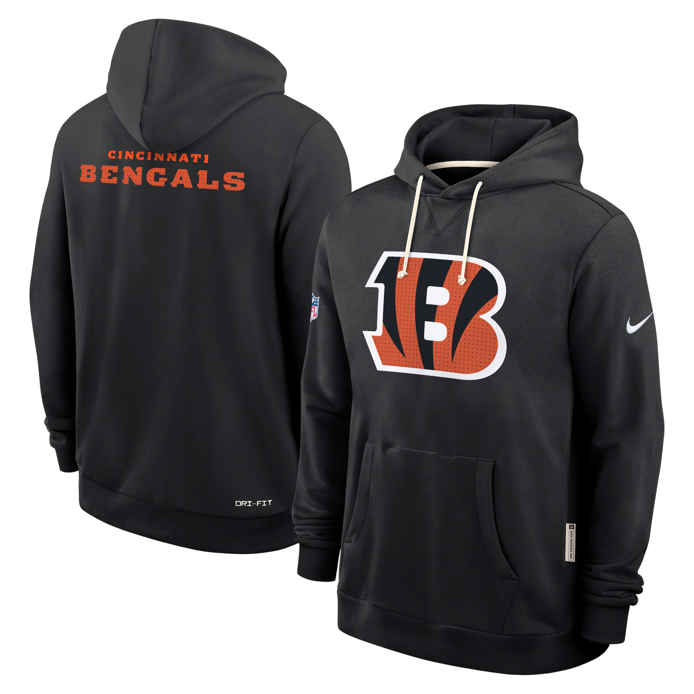 Bengals 2025 Nike Men's Sideline DRI-Fit Hoodie