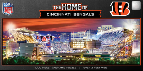 Bengals 1000pc Panoramic Puzzle - Stadium View Pro Football Hall of Fame