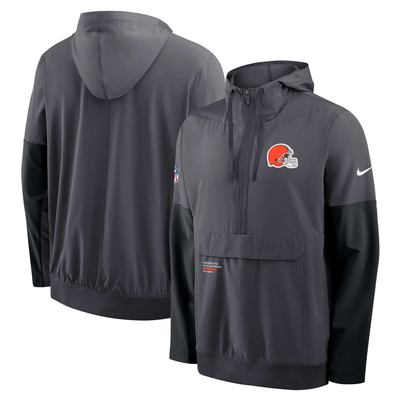 Browns 2025 Nike Men's Anorak Long Sleeve Jacket