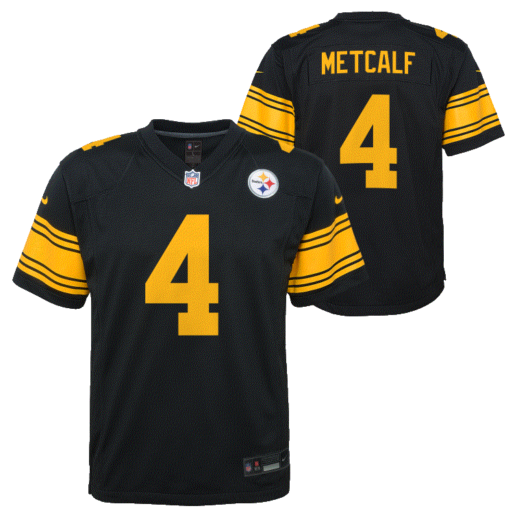 Steelers DK Metcalf Youth Nike Color Rush Game Jersey