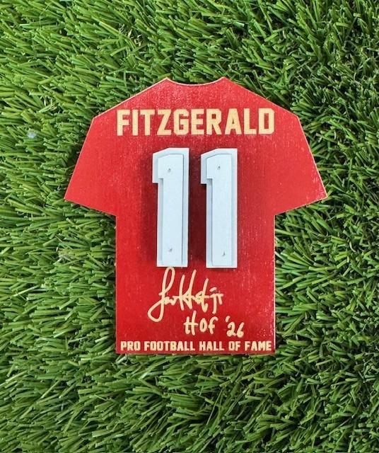 Larry Fitzgerald Wood Jersey Jumbo Magnet