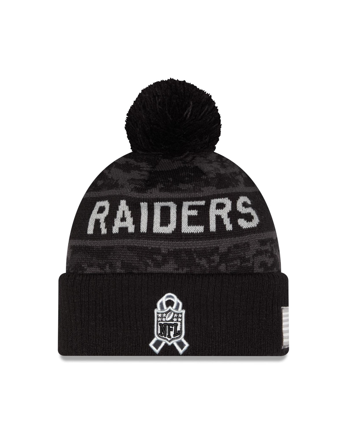 Raiders 2026 New Era Men's Salute to Service Knit Pro Football Hall of Fame
