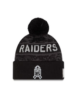 Raiders 2026 New Era Men's Salute to Service Knit Pro Football Hall of Fame