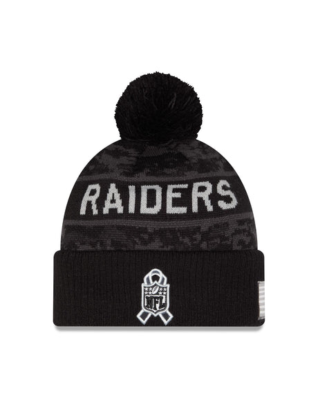 Raiders 2026 New Era Men's Salute to Service Knit Pro Football Hall of Fame