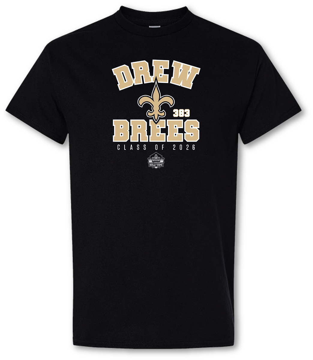Drew Brees Saints Class of 2026 Enshrinee T-Shirt