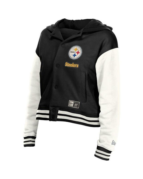 Steelers 2026 New Era Women's Snap Front Jacket Pro Football Hall of Fame