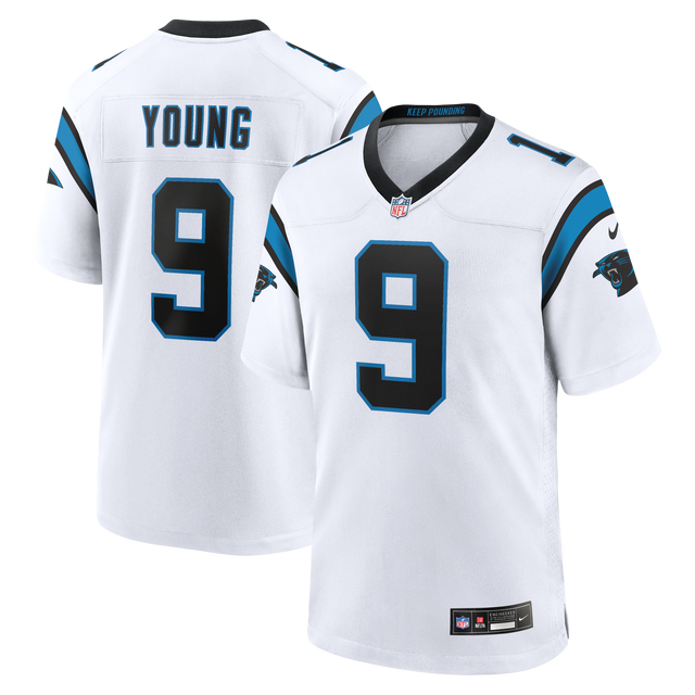 Panthers Bryce Young Men's White Nike Game Jersey