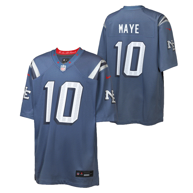 Patriots Drake Maye Youth Rivalry Game Jersey