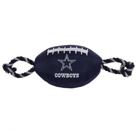 Cowboys Pets First Nylon Football Rope Dog Toy