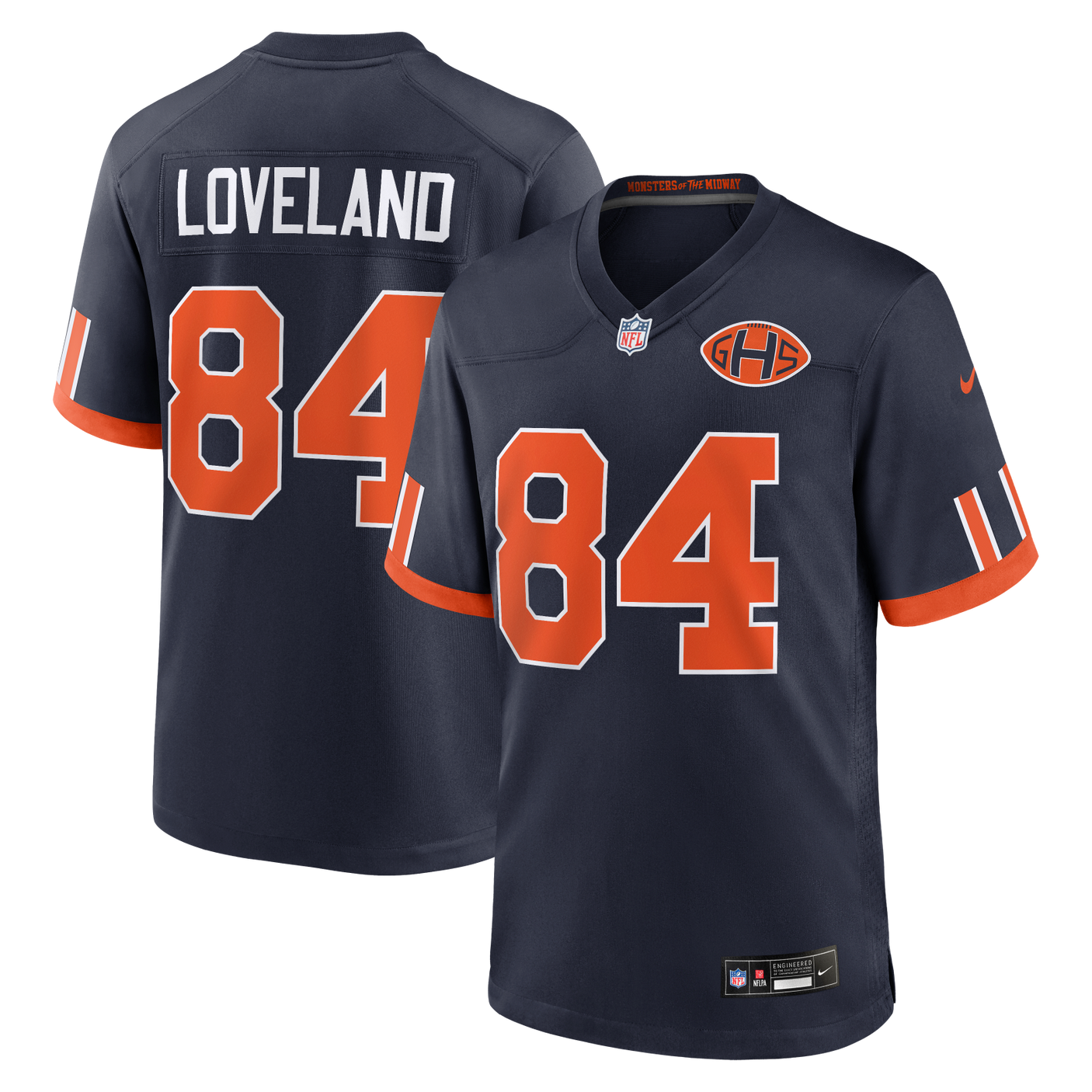 Bears 2026 Colston Loveland Nike Men's Rivalry Jersey
