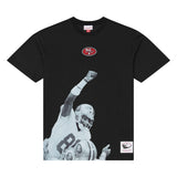 49ers Jerry Rice 2026 Mitchell & Ness Throwback T-Shirt Pro Football Hall of Fame
