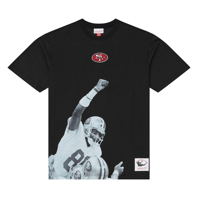 49ers Jerry Rice 2026 Mitchell & Ness Throwback T-Shirt Pro Football Hall of Fame
