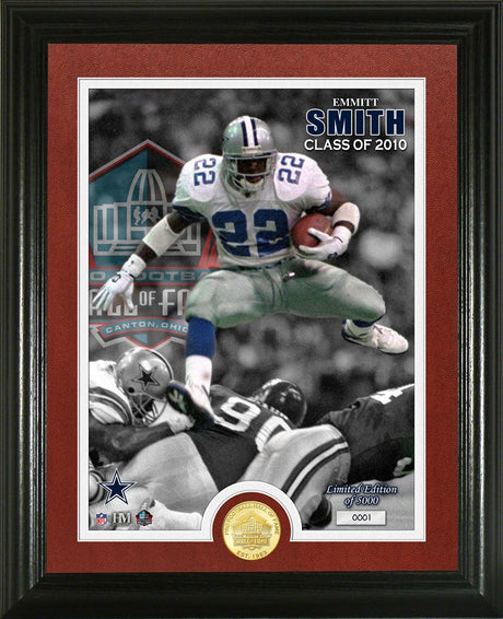 Emmitt Smith 2010 Hall of Fame Bronze Coin Photo Mint