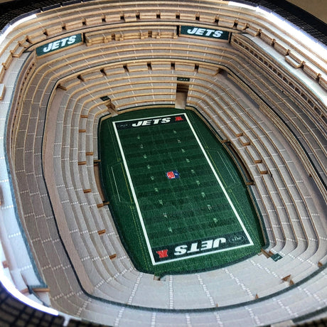 Jets 25-Layer Lighted StadiumView End Table
