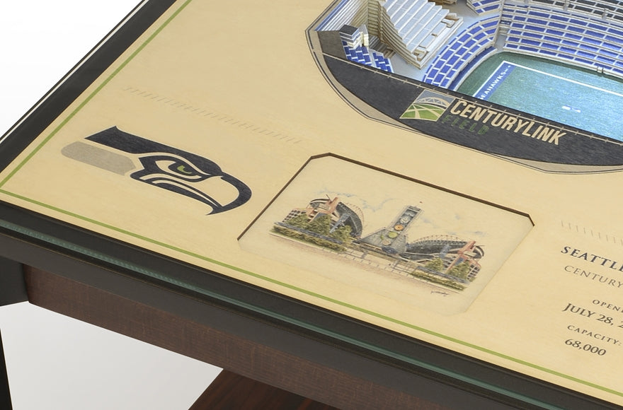 Seahawks 25-Layer Lighted StadiumView End Table