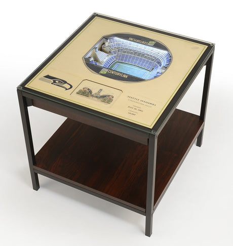 Seahawks 25-Layer Lighted StadiumView End Table