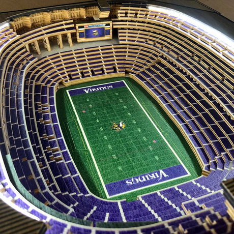 Vikings 25-Layer Lighted StadiumView End Table