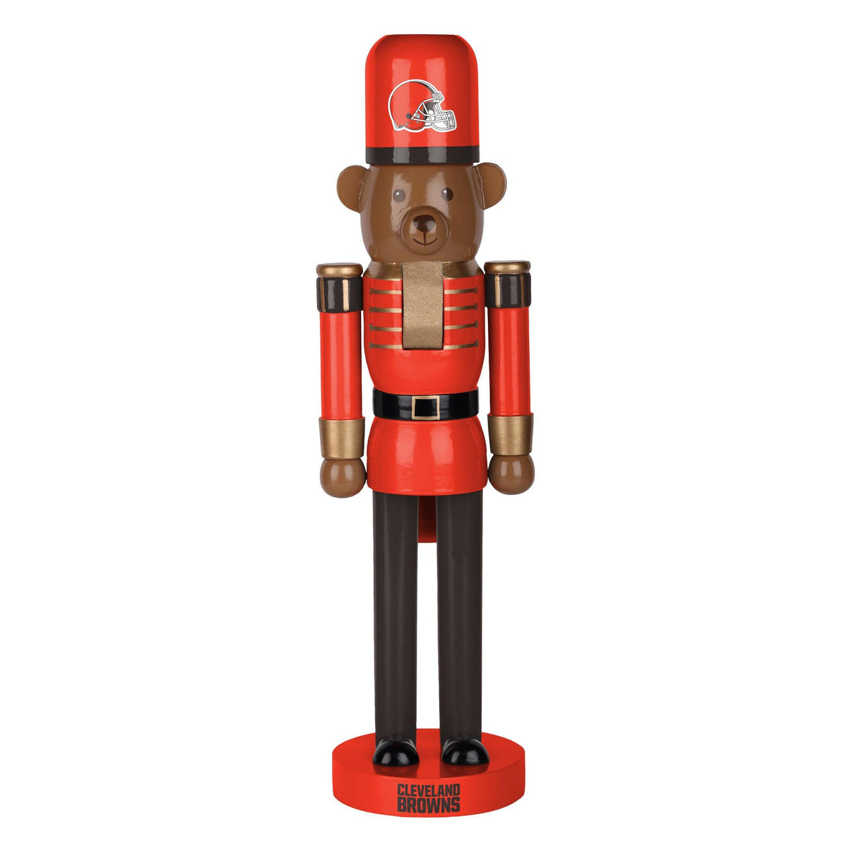 Browns 14 Inch Bear Nutcracker Pro Football Hall of Fame
