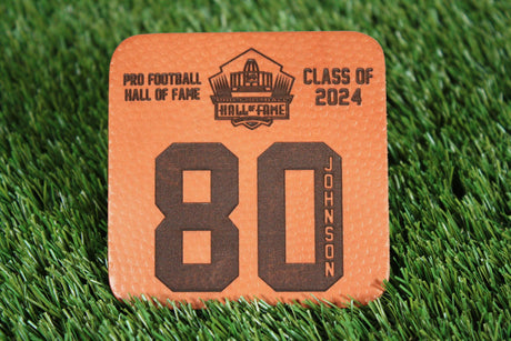 Andre Johnson Class of 2024 Leather Player Coaster