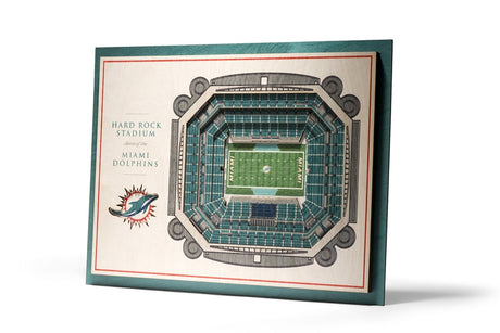 Dolphins 5-Layer StadiumViews Wall Art