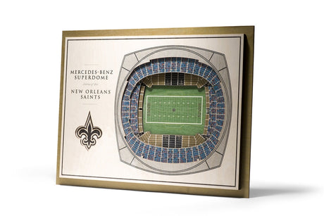 Saints 5-Layer StadiumViews Wall Art