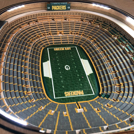 Packers 25-Layer Lighted StadiumView End Table