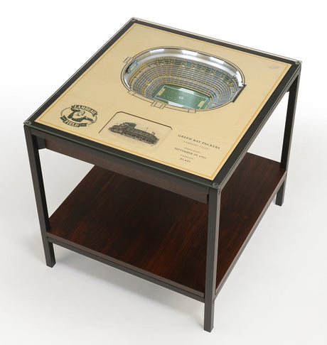 Packers 25-Layer Lighted StadiumView End Table
