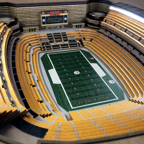 Steelers 25-Layer Lighted StadiumView End Table