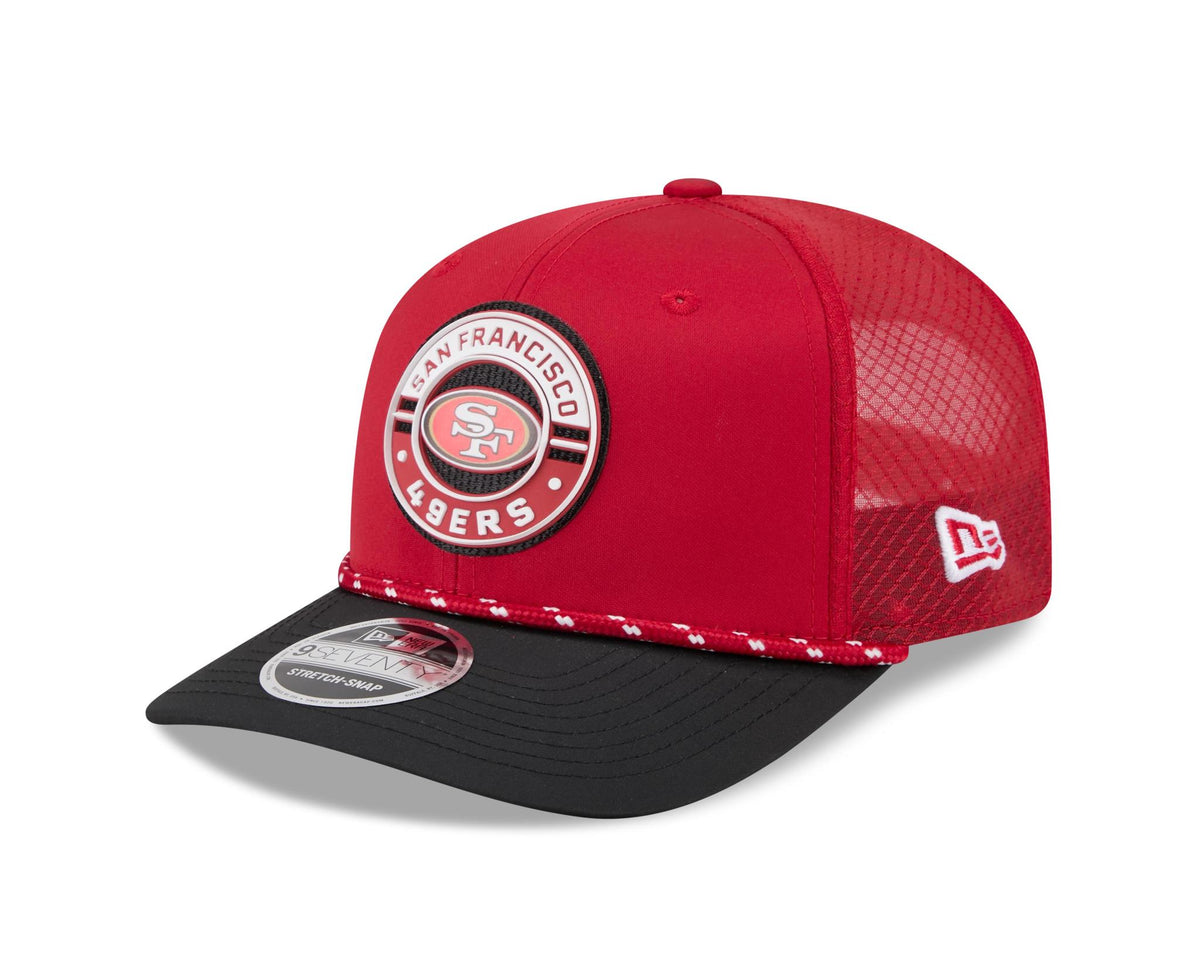 49ers 2026 New Era Men's 9SEVENTY Stretch Snap Two-Tone Hat Pro Football Hall of Fame