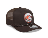 Browns 2026 New Era Men's 9SEVENTY Stretch Snap Two-Tone Hat Pro Football Hall of Fame