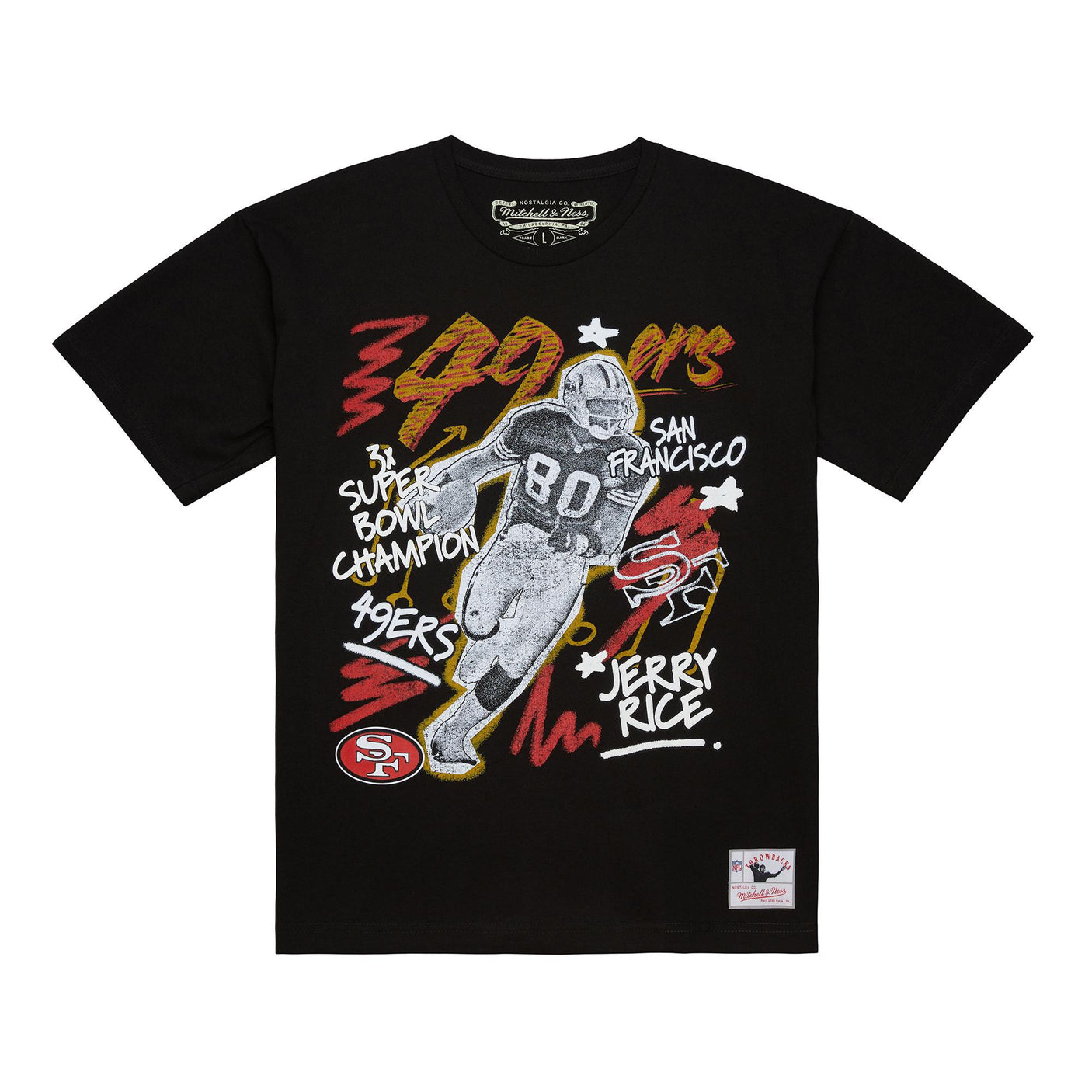 49ers Jerry Rice Mitchell & Ness Men's Chalked Up T-Shirt