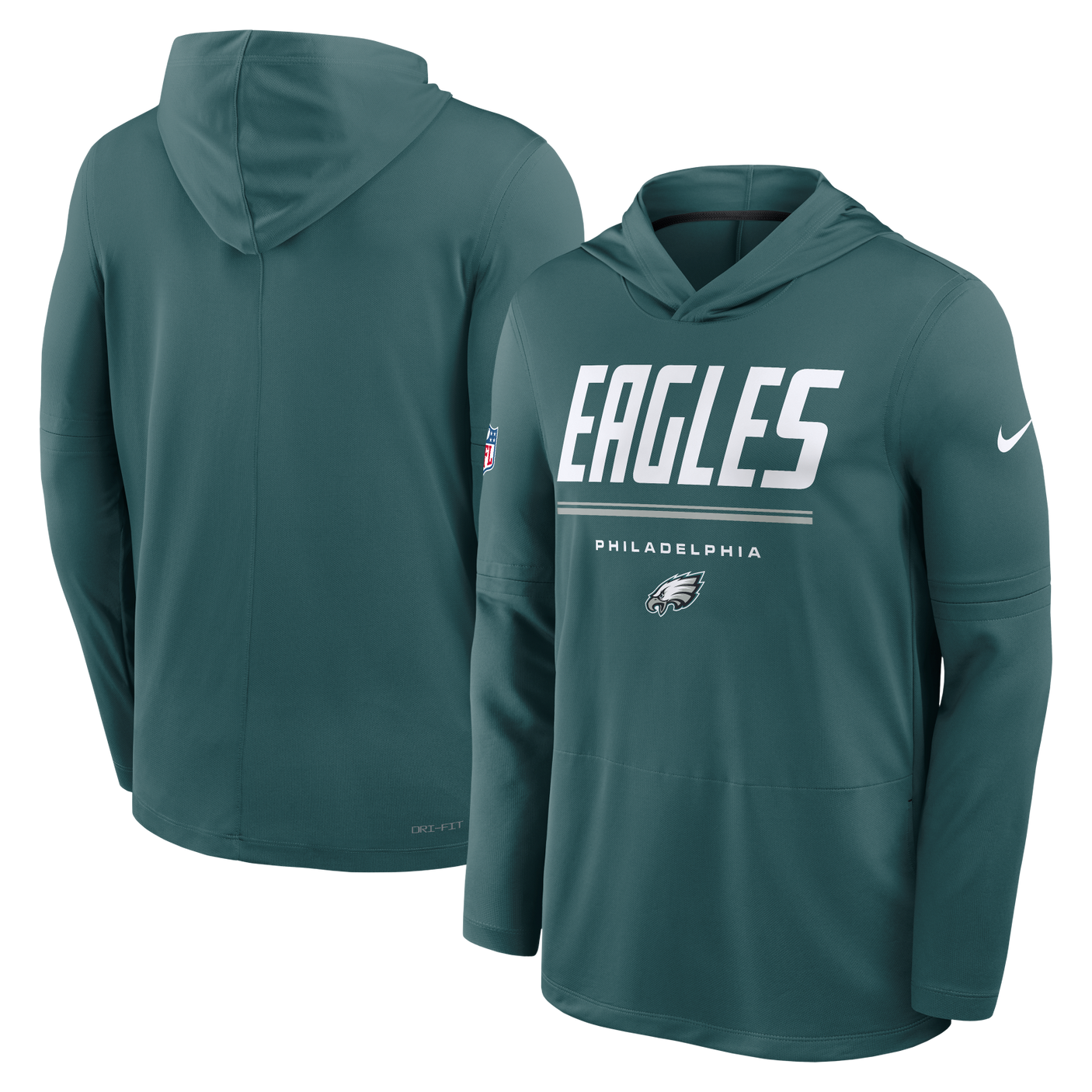 Eagles 2026 Nike Men's Dri-Fit Lightweight Long Sleeve Hoodie Top