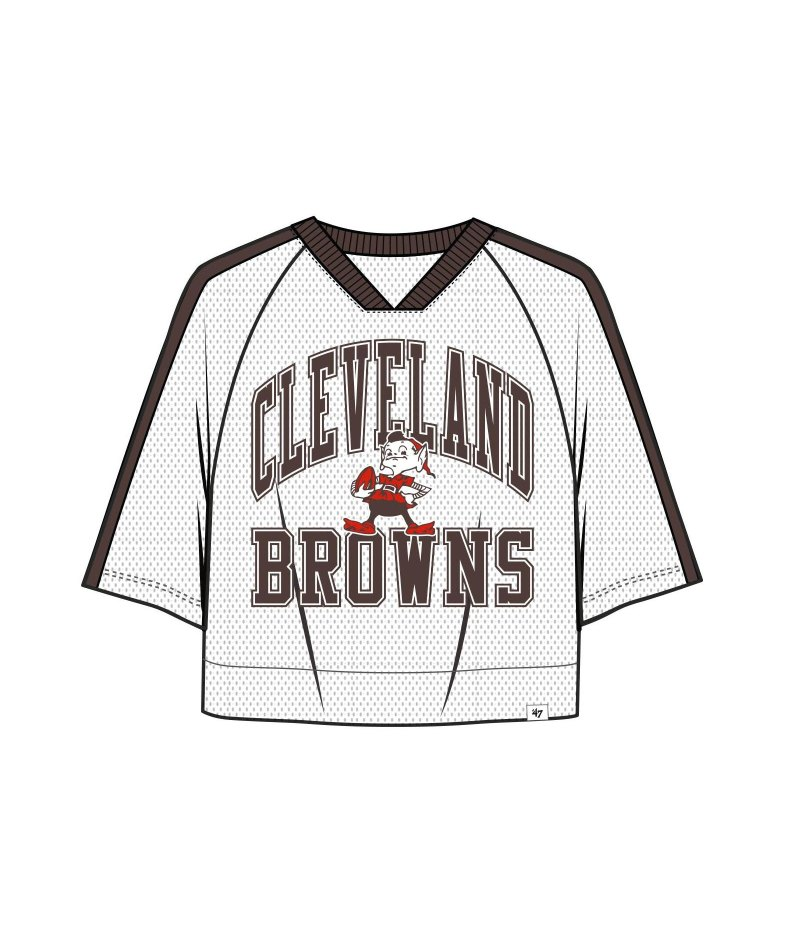 Browns 2026 '47 Brand Women's Historic Big Overarch T-Shirt