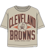 Browns 2025 '47 Brand Women's Historic Windthrow Ravine Crop T-Shirt