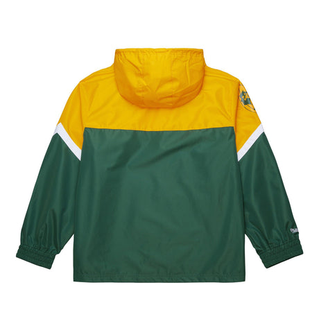Packers 2025 Mitchell & Ness Men's NFL Tie Breaker Anorak Vintage Logo Lightweight Windbreaker